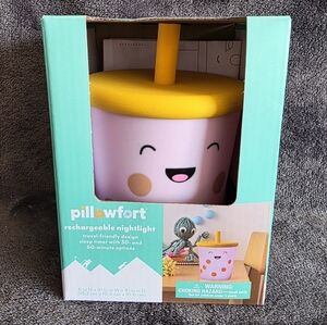 New Target Pillowfort Kids Calming Silicone Glow Night Light Boba Rechargeable